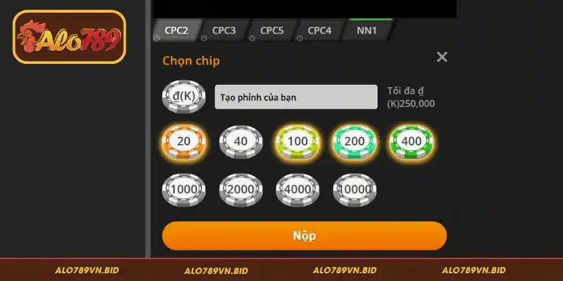 Cách kiểm tra hạn mức cược trên giao diện ALO789