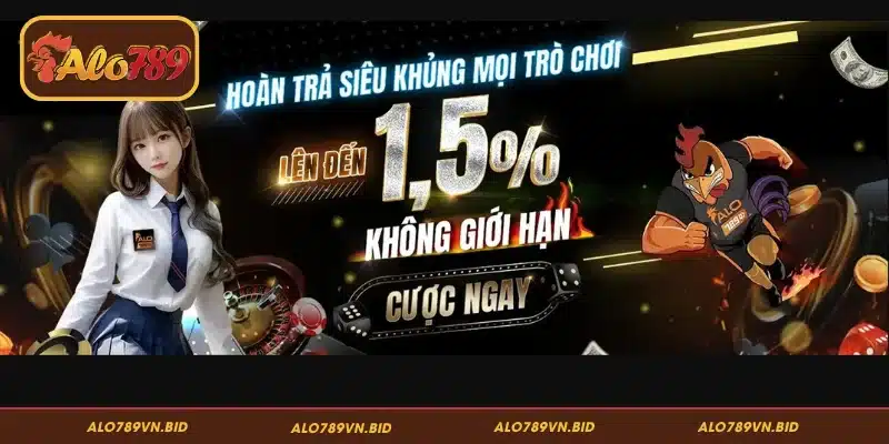 Thông tin chi tiết về hoàn trả siêu khủng mọi trò chơi 1,5%
